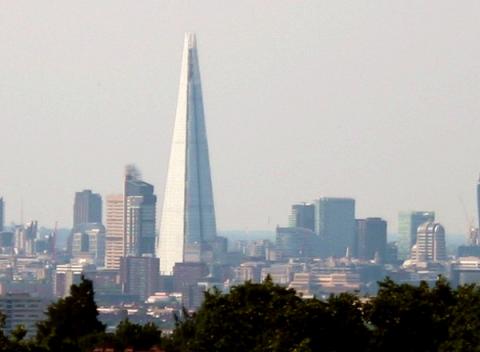 De nieuwe skyline van Londen met The Shard