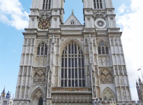 Voorkant Westminster Abbey