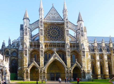 Zijkant Westminster Abbey