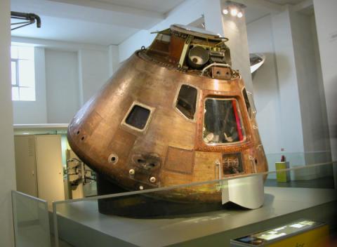 De Apollo 10 capsule in het Science Museum